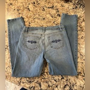 Ruff Hewn Jeans Embroidered Pocket Jeans Light Wash Womens Size 8 Spandex